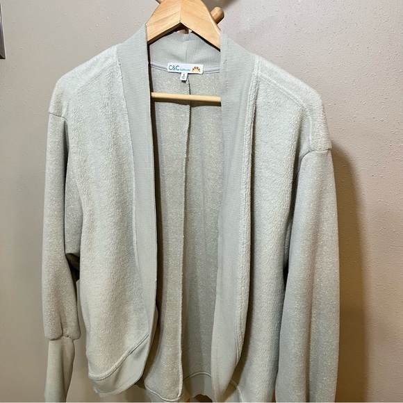 ✨C&C California Grey knit cocoon cardigan, size small - Picture 6 of 11